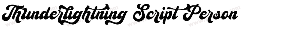 Thunderlightning Script Personal Use字体转换